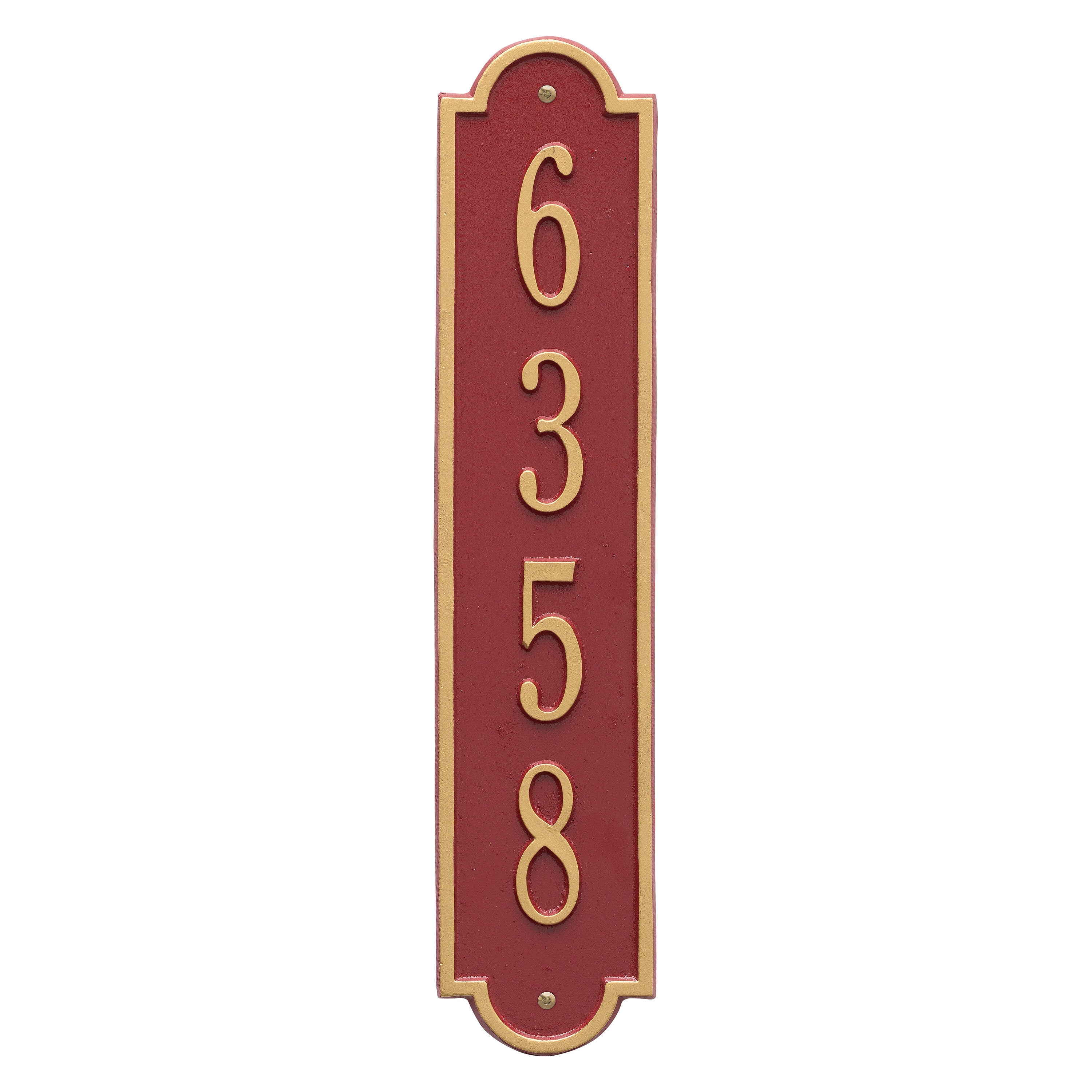 Richmond Vertical Standard Wall Address Plaque
