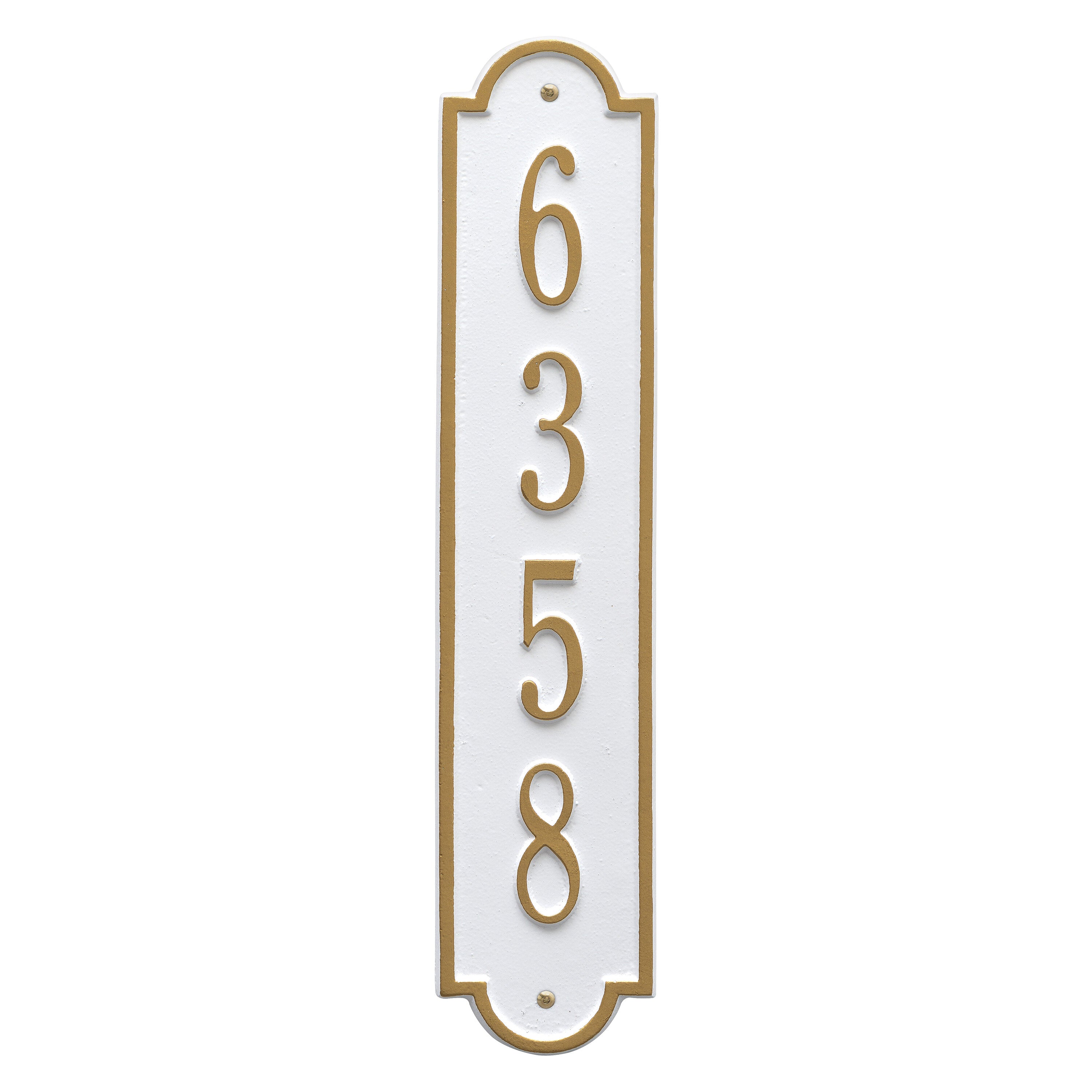 Richmond Vertical Standard Wall Address Plaque