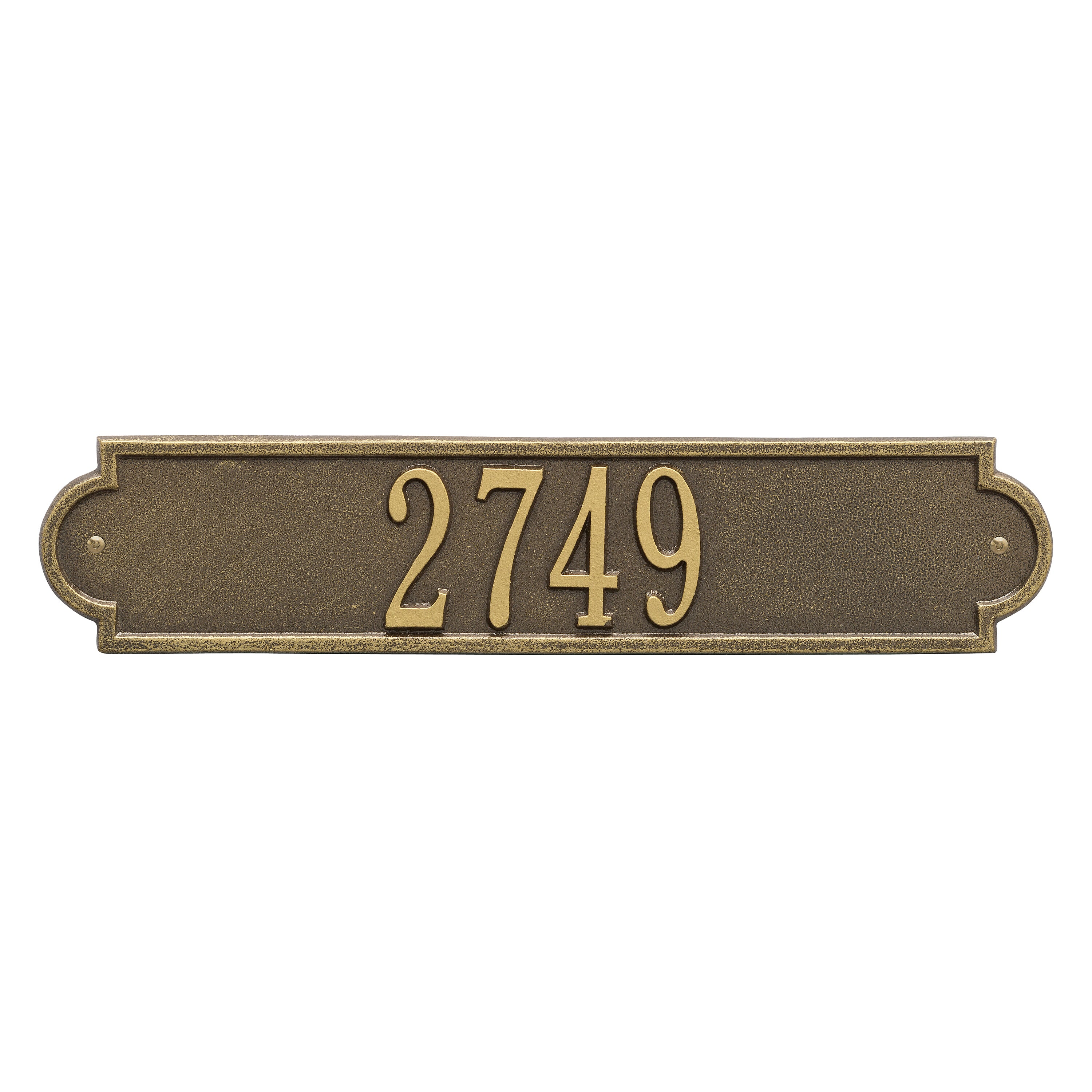 Richmond Horizontal Wall Address Plaque