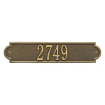 Richmond Horizontal Wall Address Plaque
