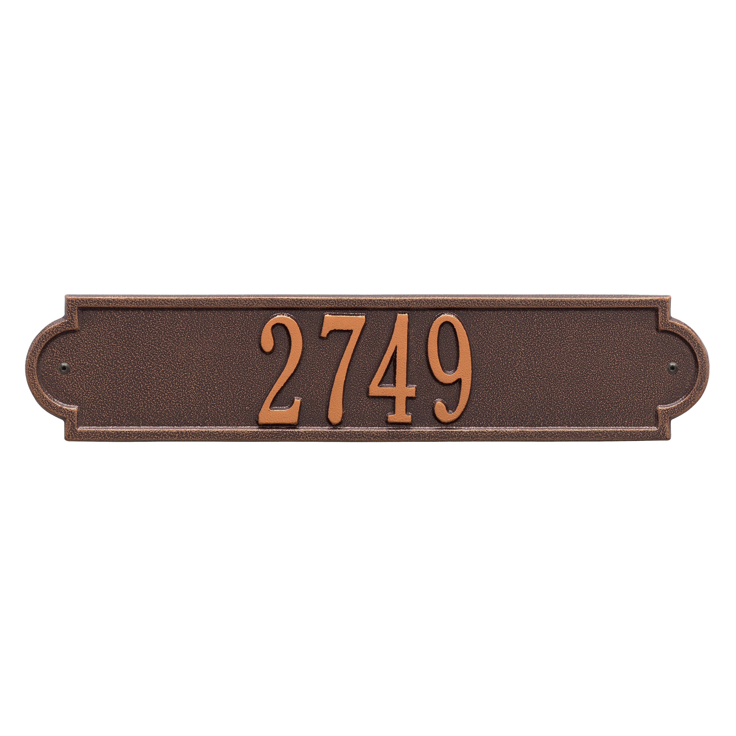 Richmond Horizontal Wall Address Plaque
