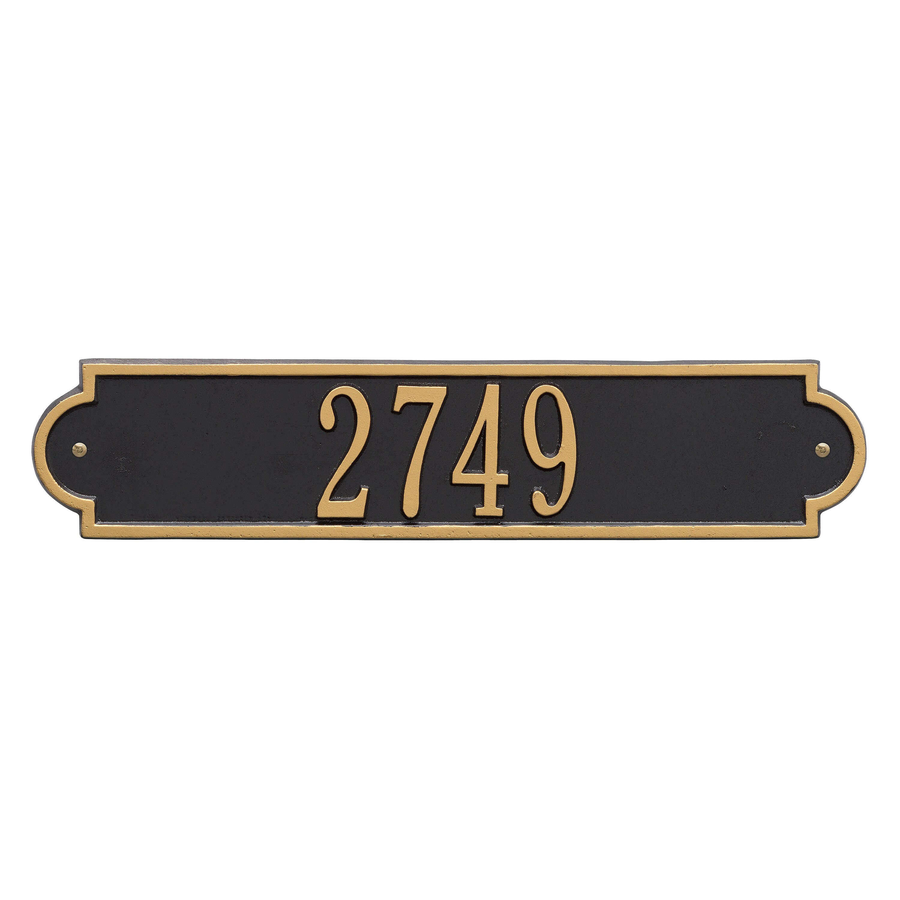 Richmond Horizontal Wall Address Plaque