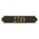 Richmond Horizontal Wall Address Plaque