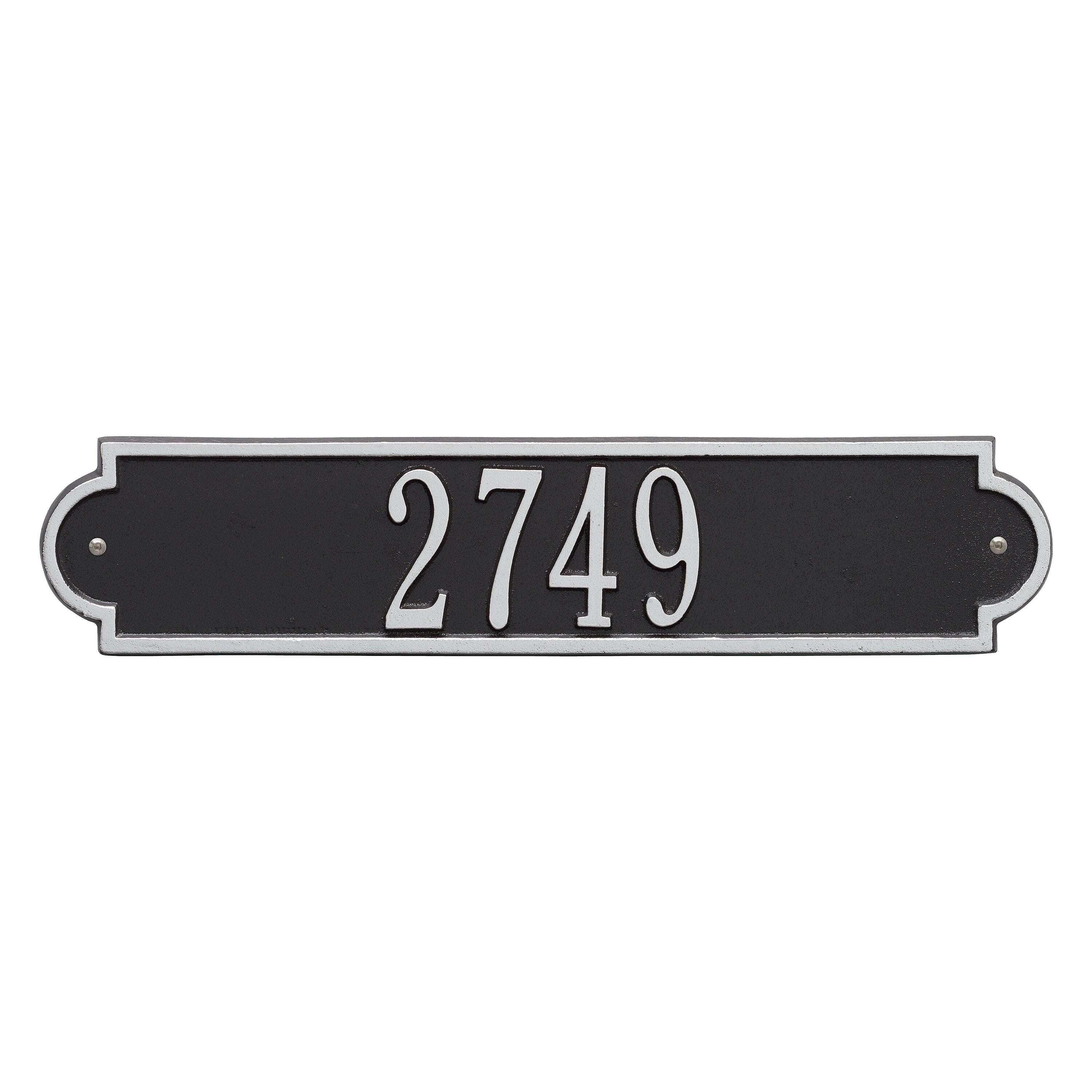 Richmond Horizontal Wall Address Plaque