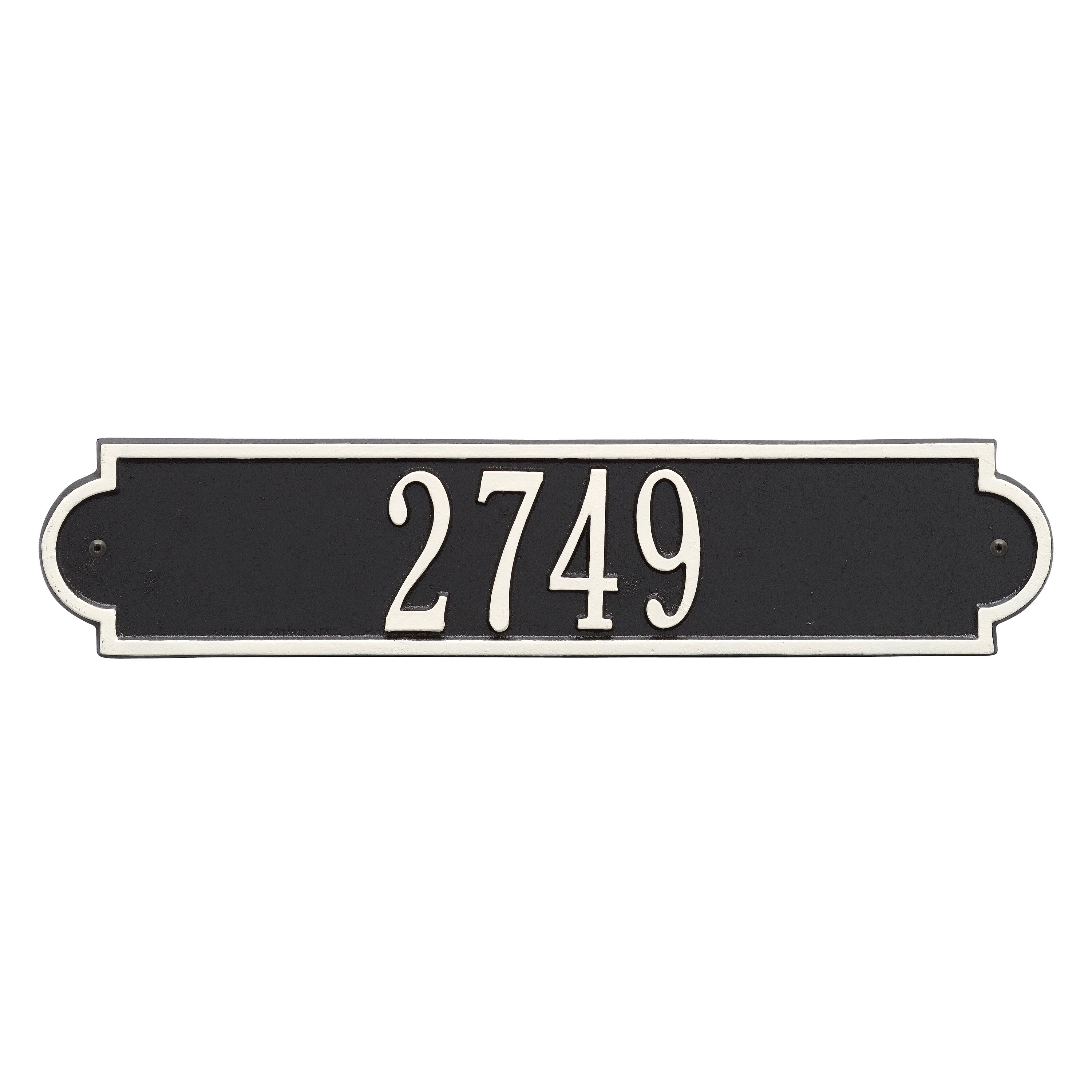 Richmond Horizontal Wall Address Plaque