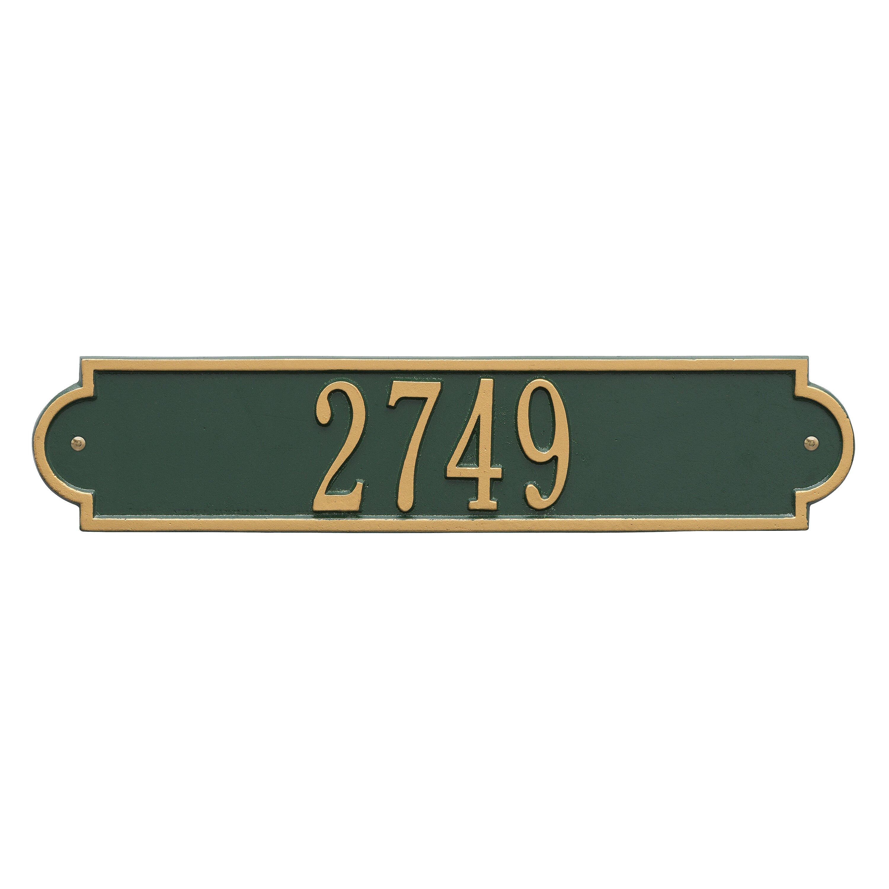 Richmond Horizontal Wall Address Plaque