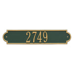 Richmond Horizontal Wall Address Plaque