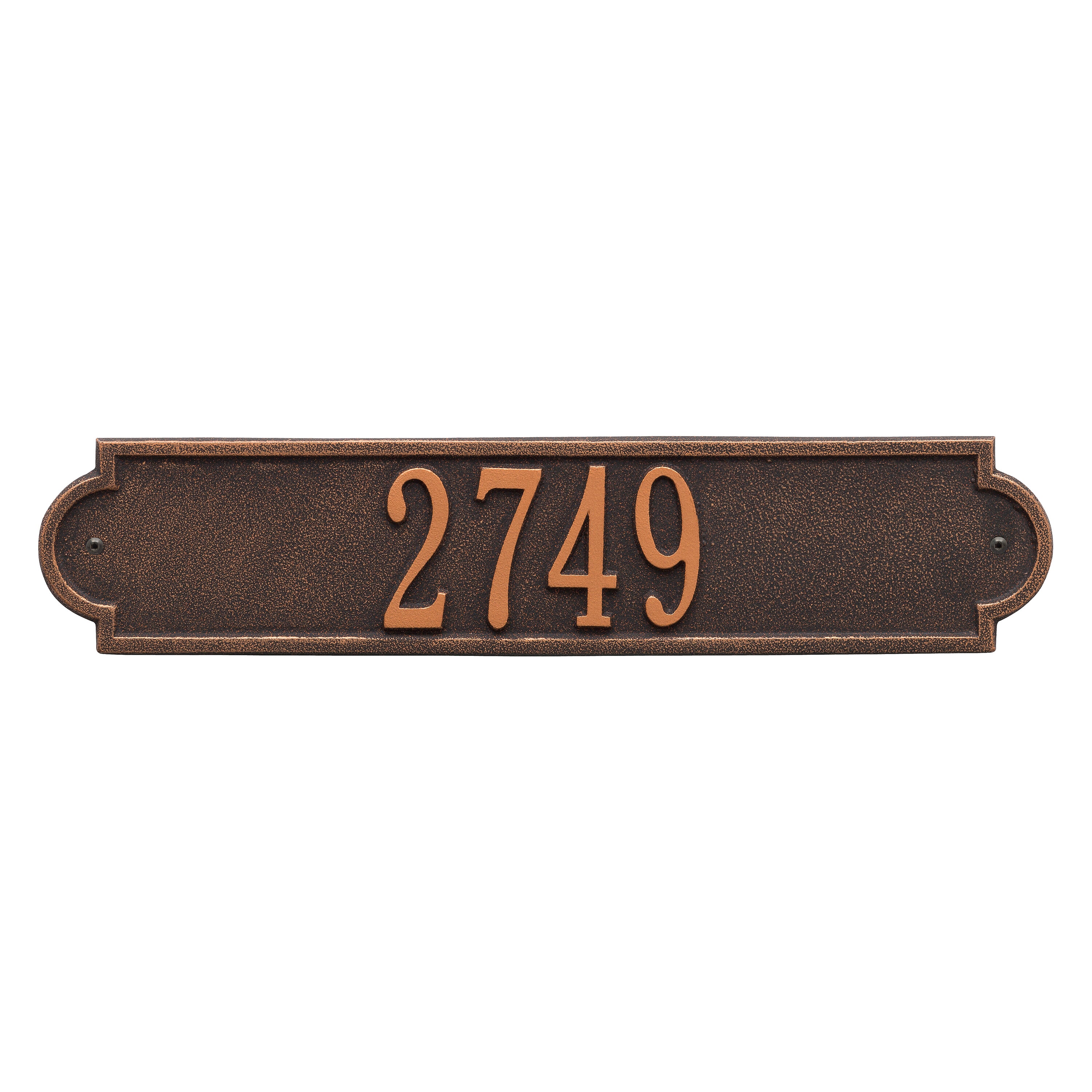 Richmond Horizontal Wall Address Plaque