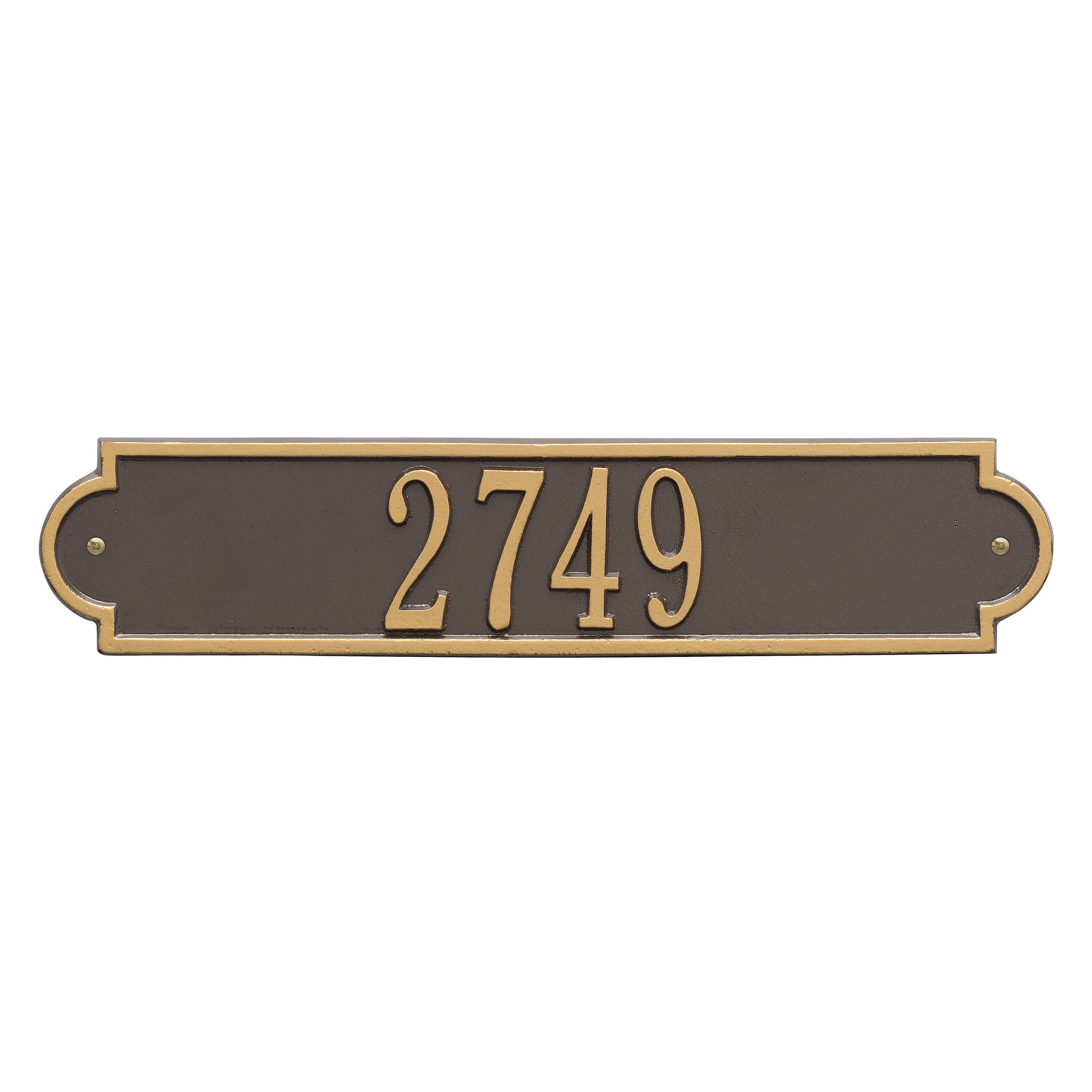 Richmond Horizontal Wall Address Plaque