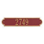 Richmond Horizontal Wall Address Plaque