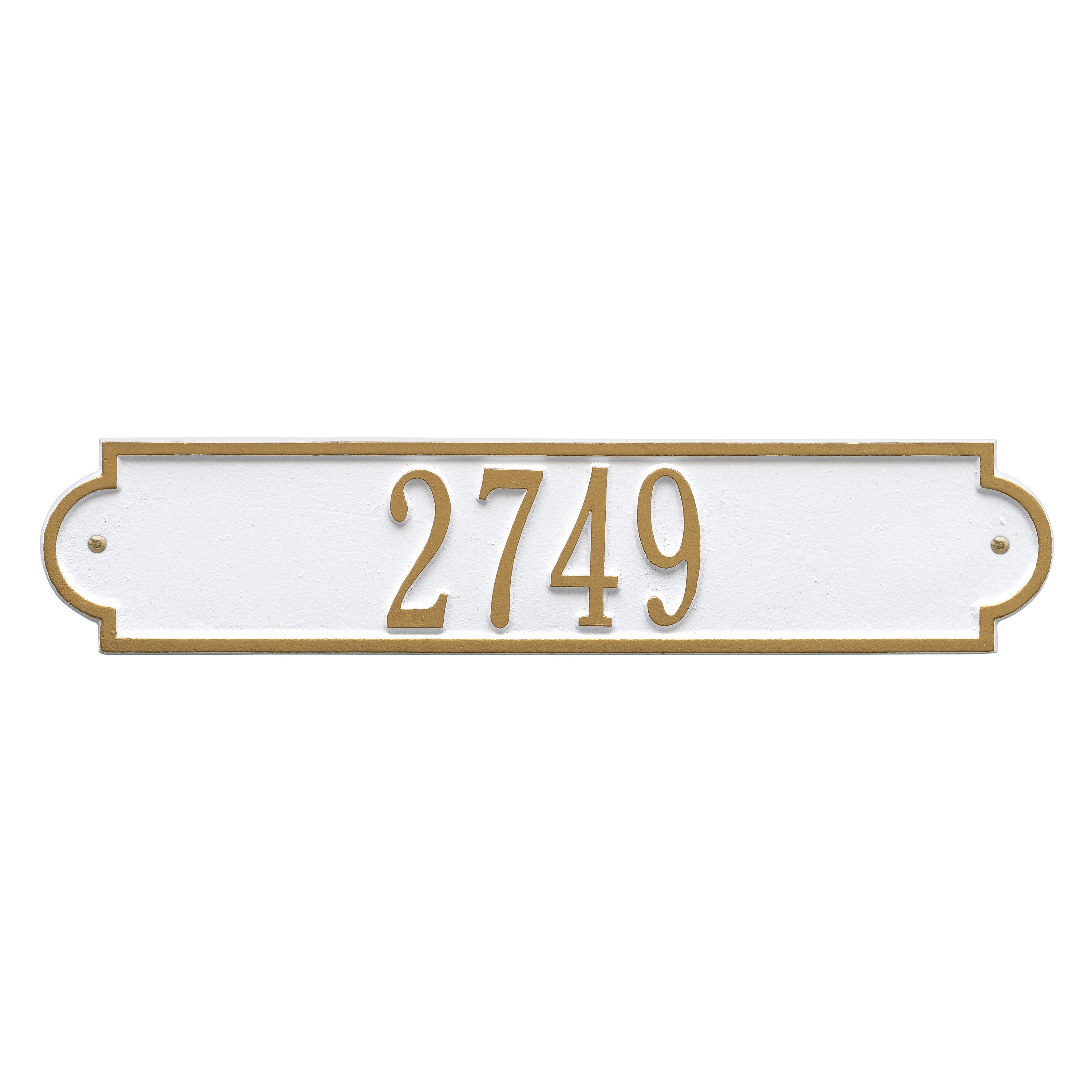 Richmond Horizontal Wall Address Plaque