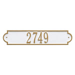 Richmond Horizontal Wall Address Plaque