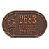 Woodridge Bird Oval Wall Address Plaque