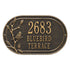 Woodridge Bird Oval Wall Address Plaque