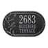 Woodridge Bird Oval Wall Address Plaque