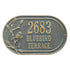 Woodridge Bird Oval Wall Address Plaque