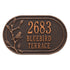 Woodridge Bird Oval Wall Address Plaque