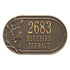 Woodridge Bird Oval Wall Address Plaque