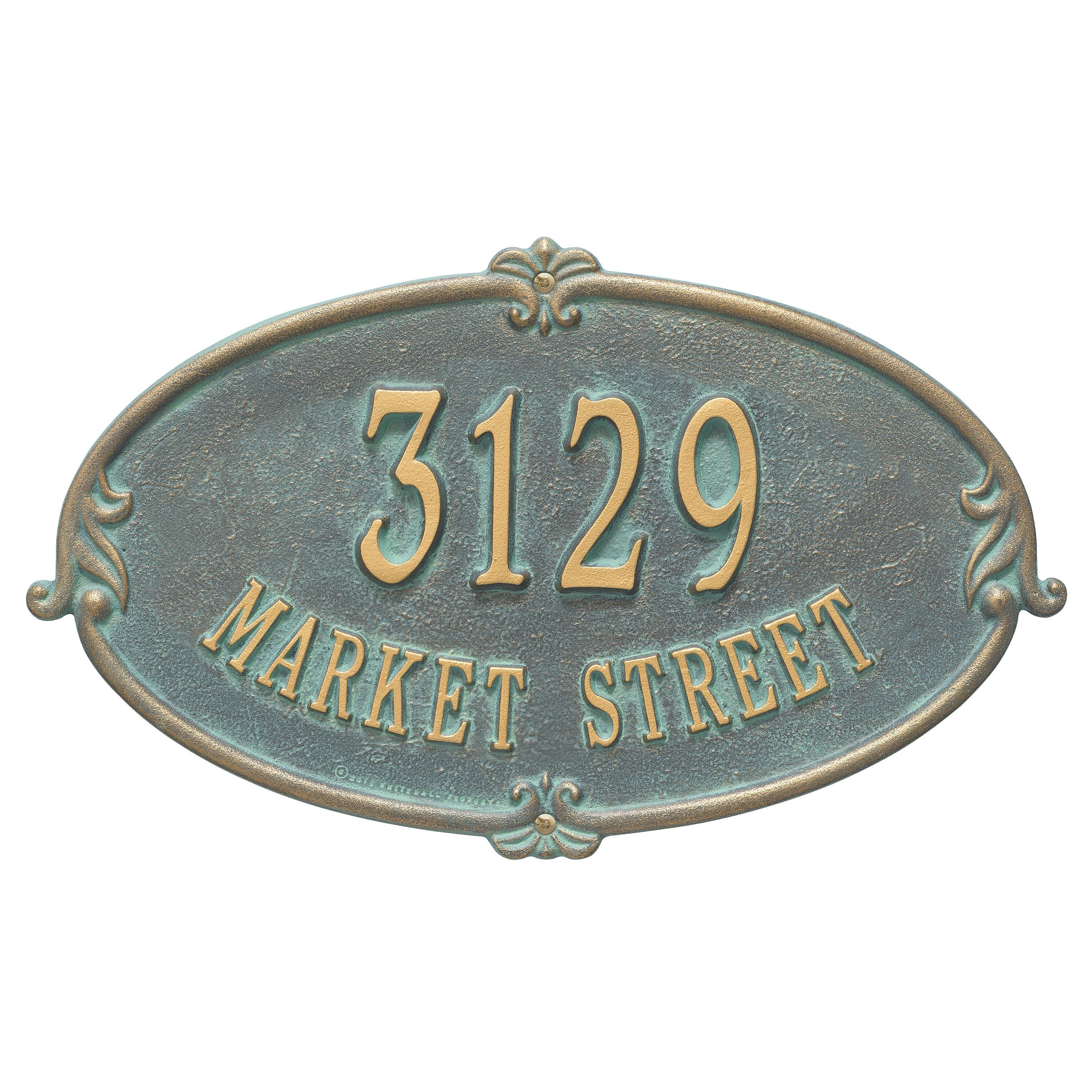 Montecarlo Standard Wall Address Plaque