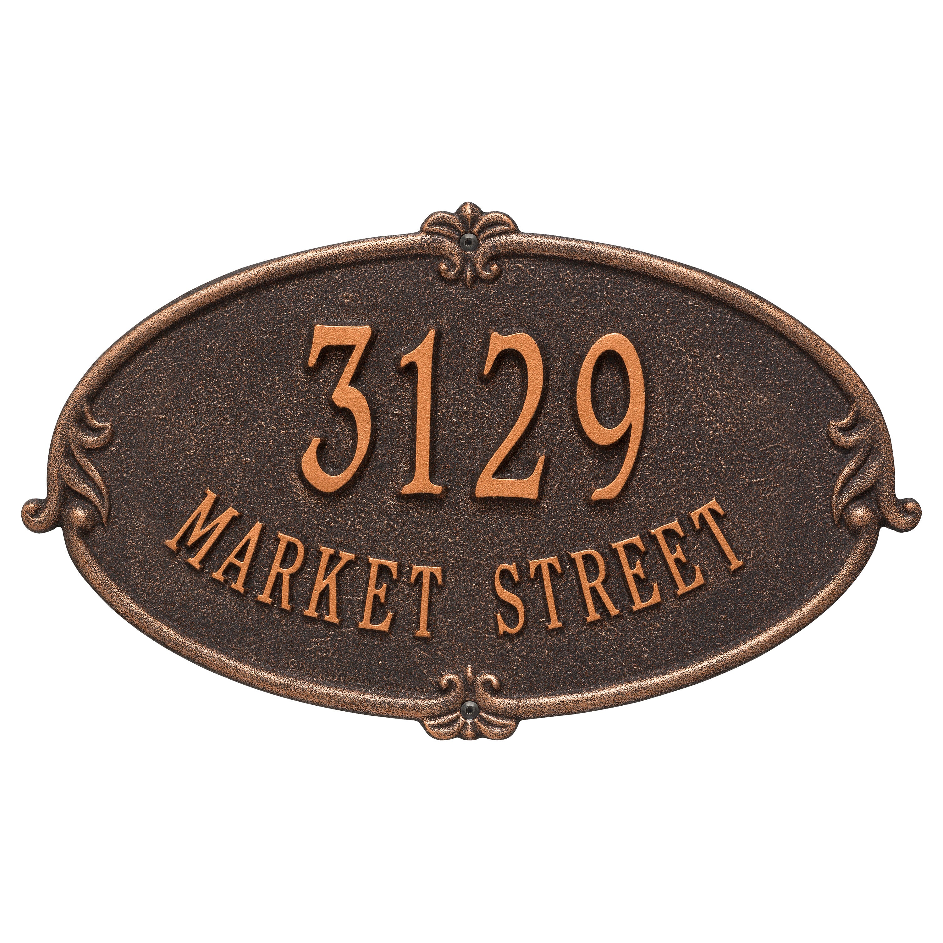 Montecarlo Standard Wall Address Plaque