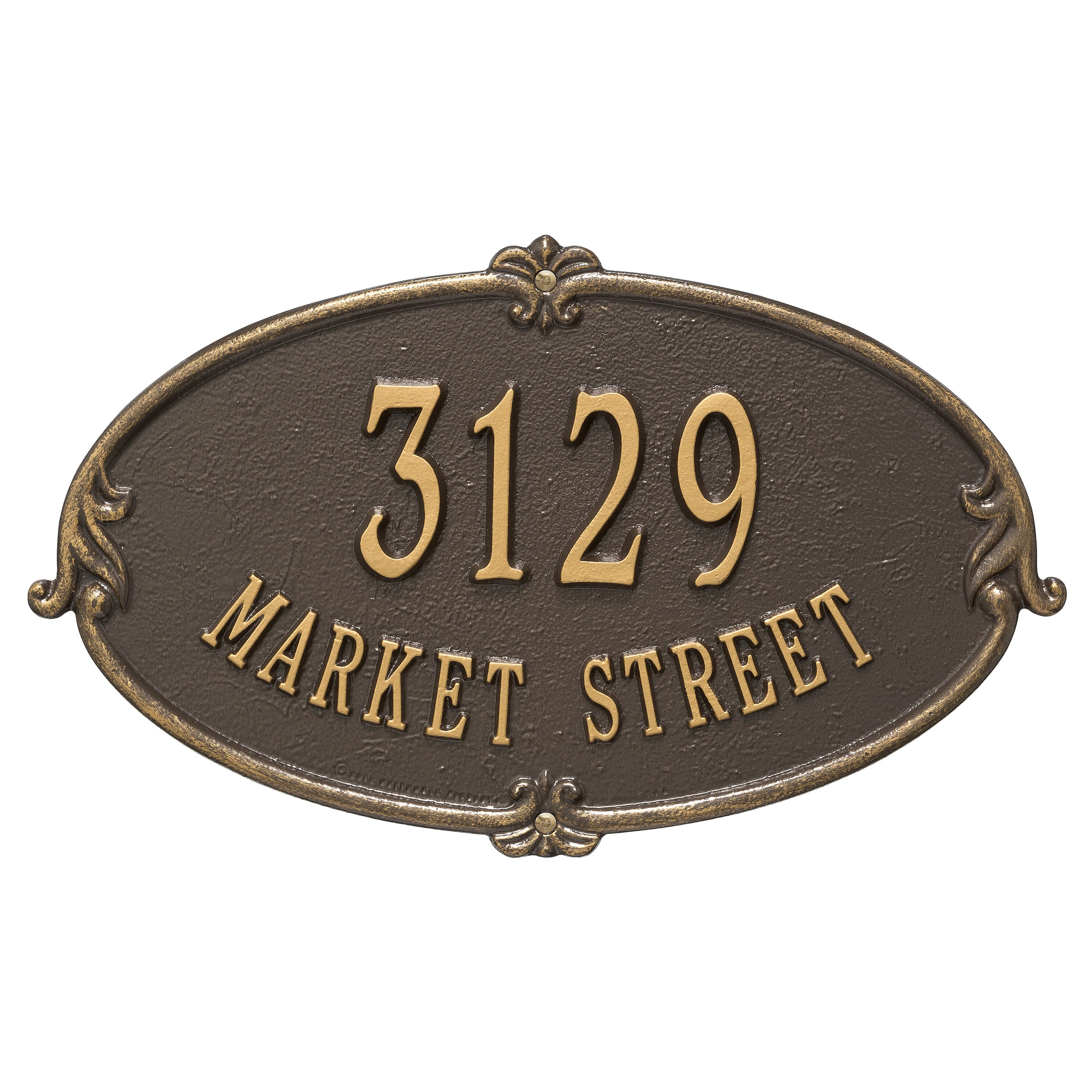Montecarlo Standard Wall Address Plaque