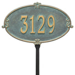 Montecarlo Standard Lawn Address Plaque