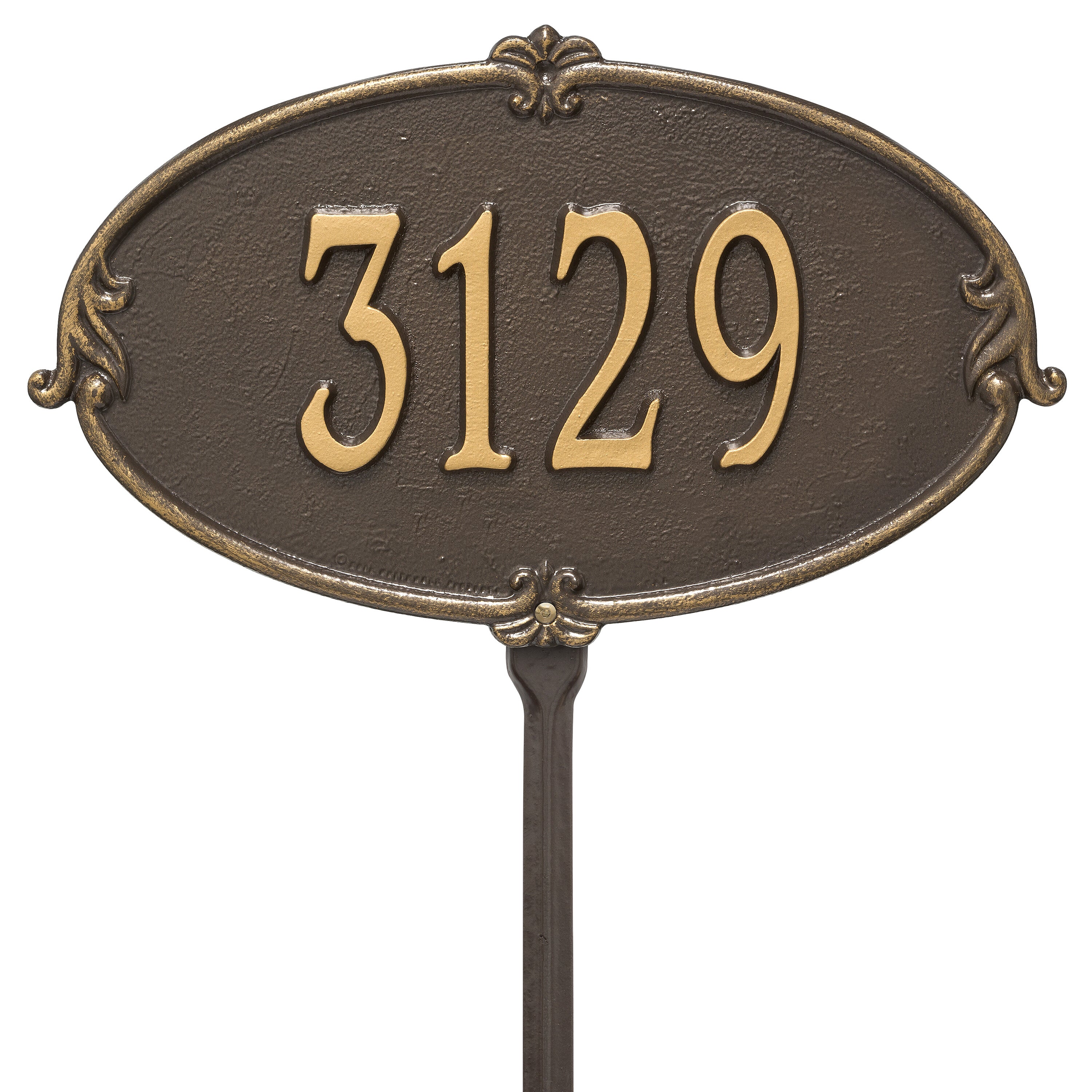 Montecarlo Standard Lawn Address Plaque