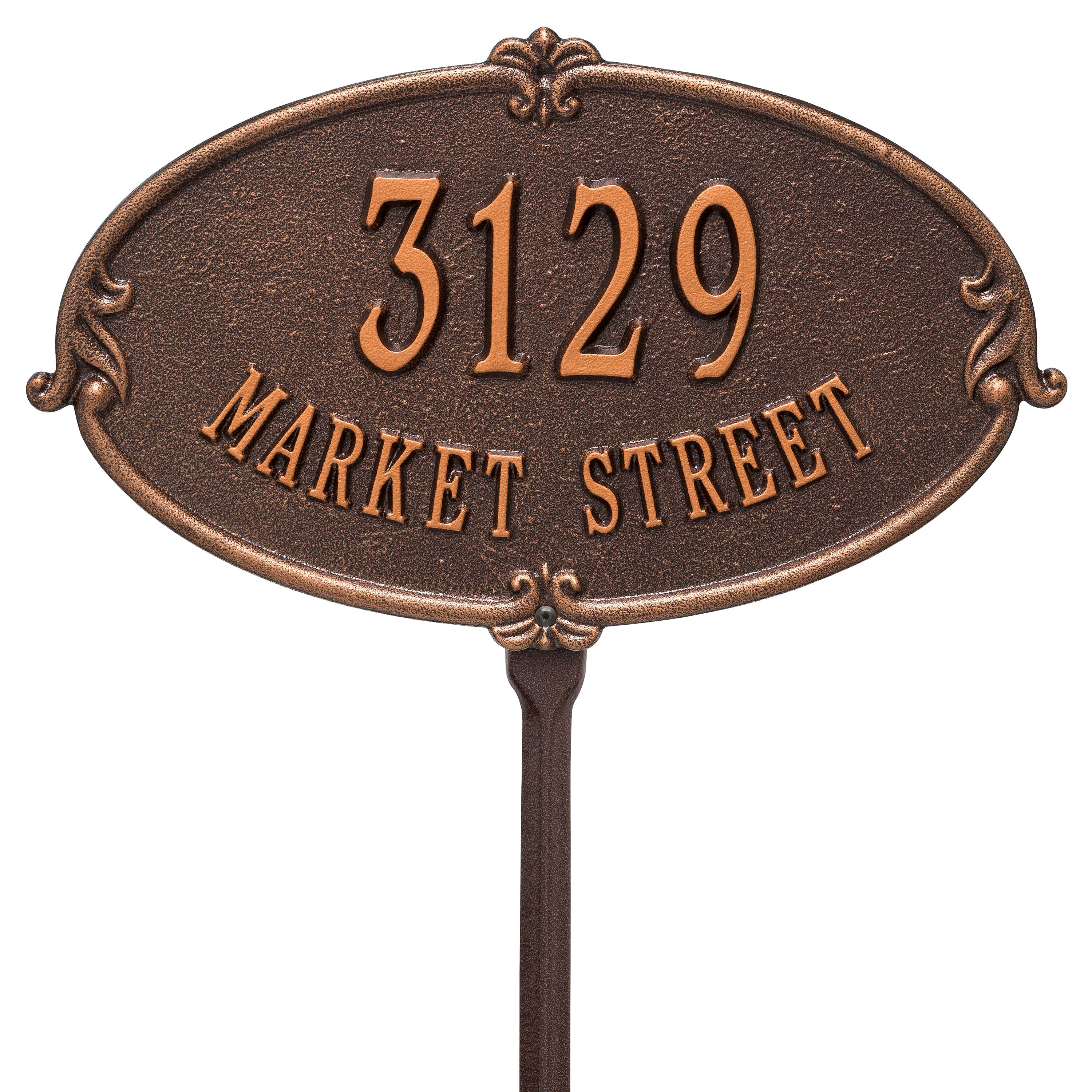 Montecarlo Standard Lawn Address Plaque