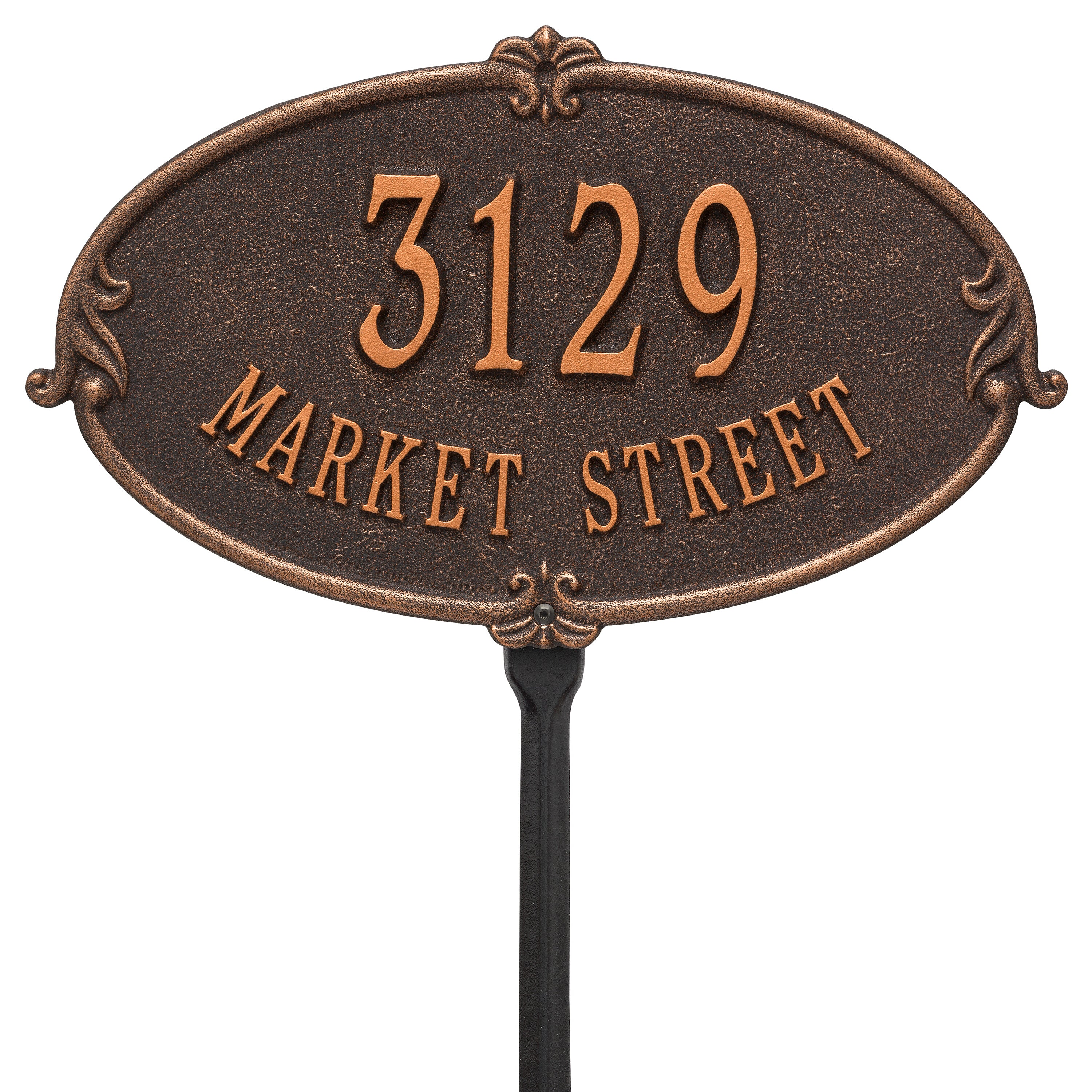 Montecarlo Standard Lawn Address Plaque