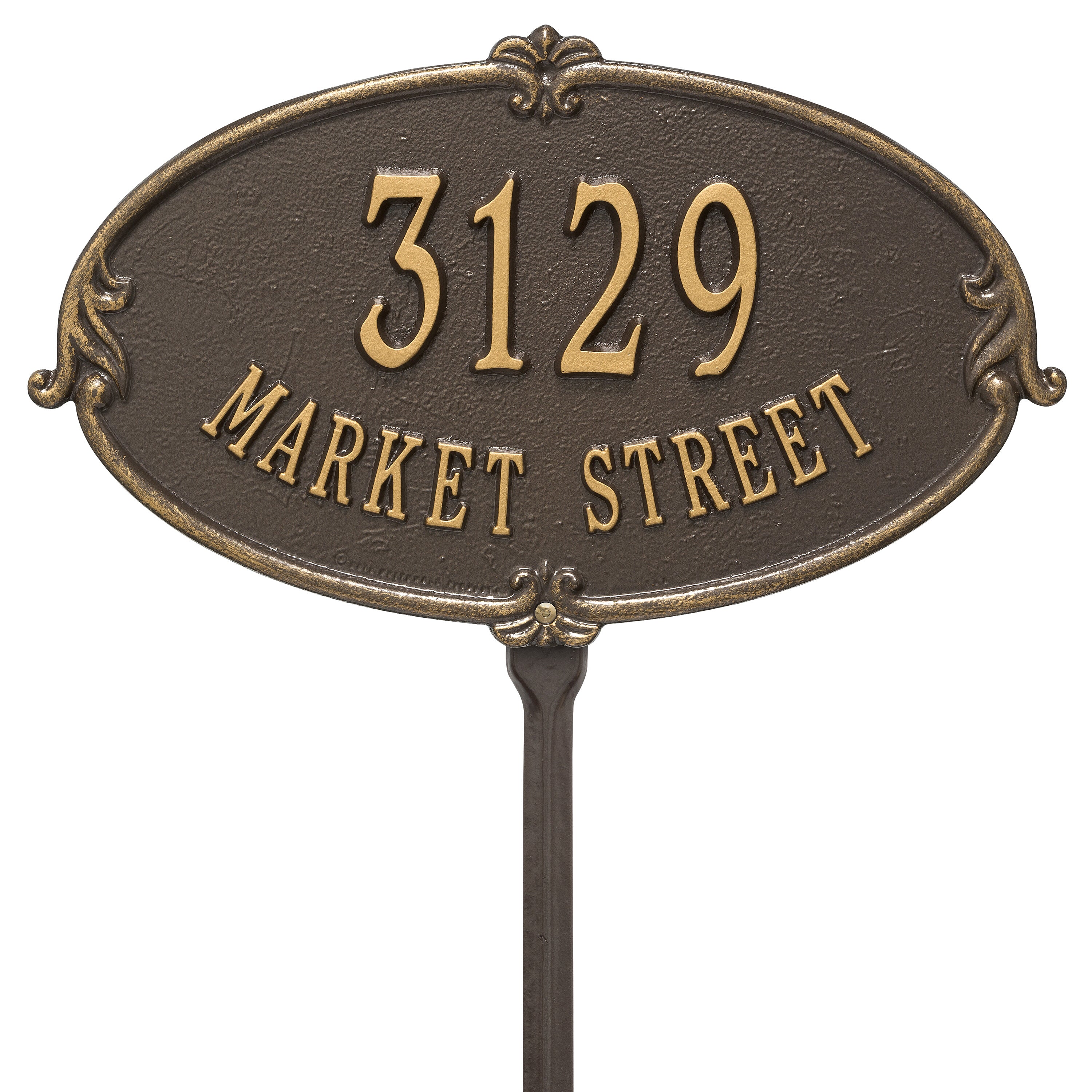 Montecarlo Standard Lawn Address Plaque