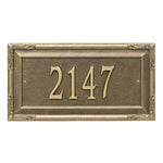 Gardengate Grande Wall Address Plaque