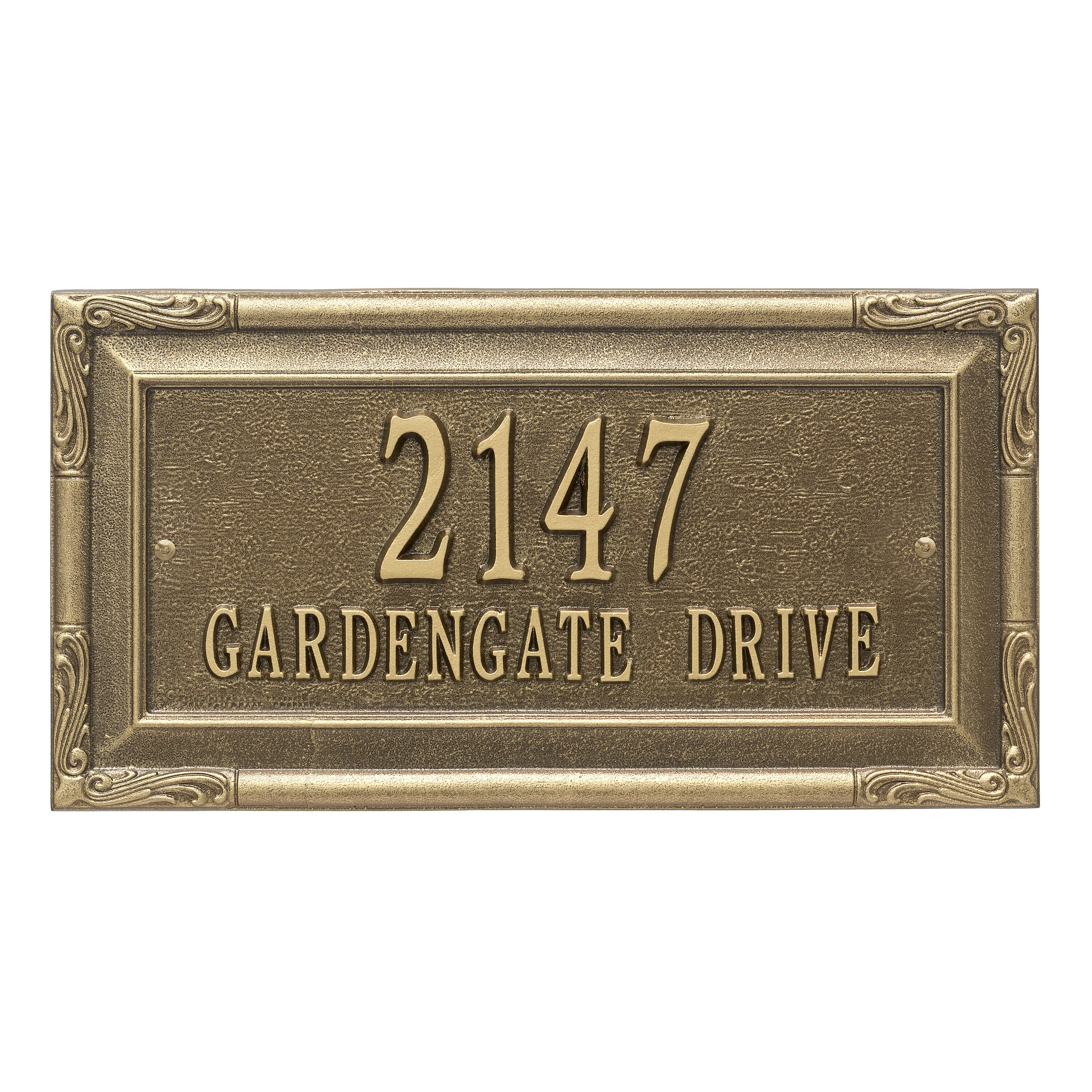 Gardengate Grande Wall Address Plaque