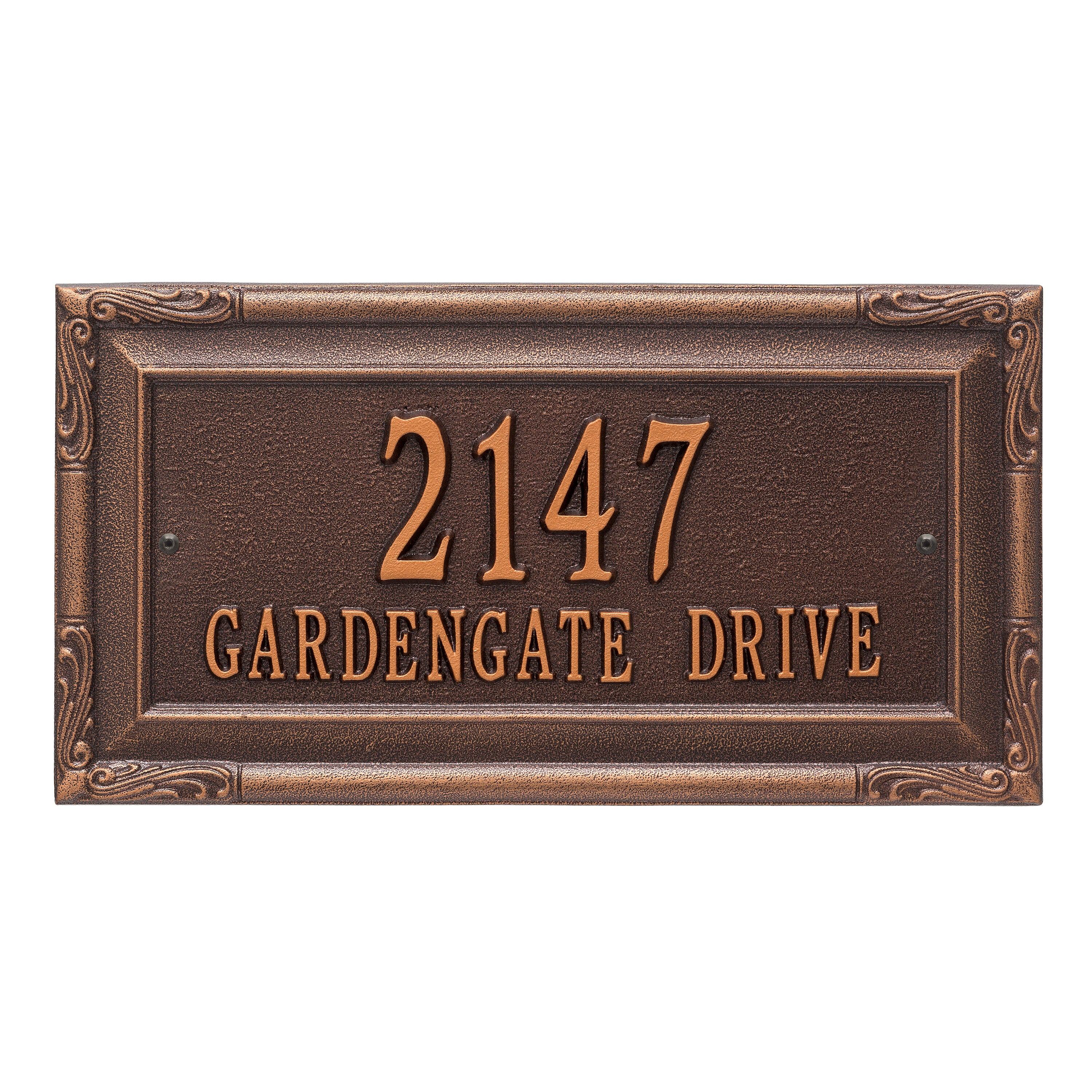 Gardengate Grande Wall Address Plaque