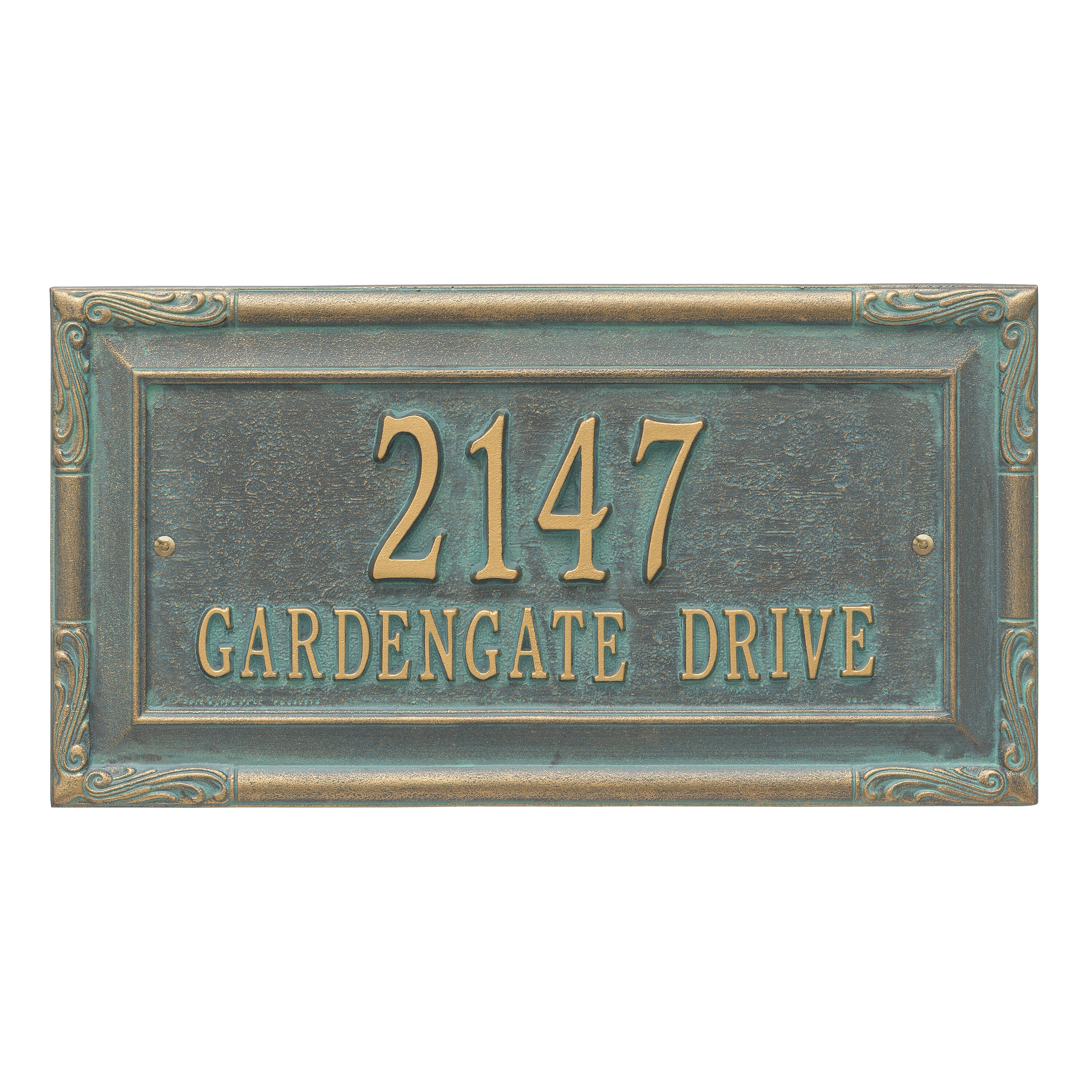 Gardengate Grande Wall Address Plaque