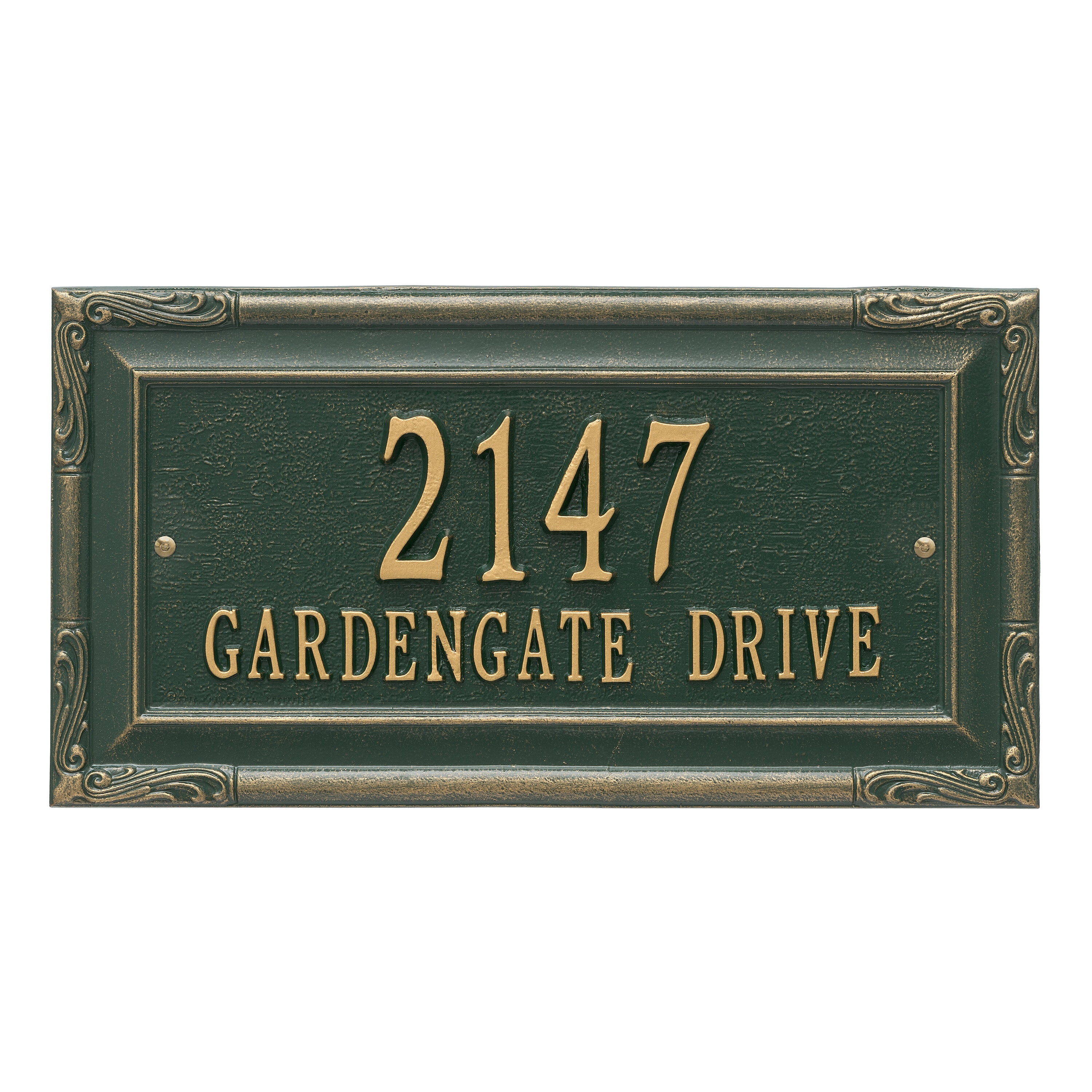 Gardengate Grande Wall Address Plaque
