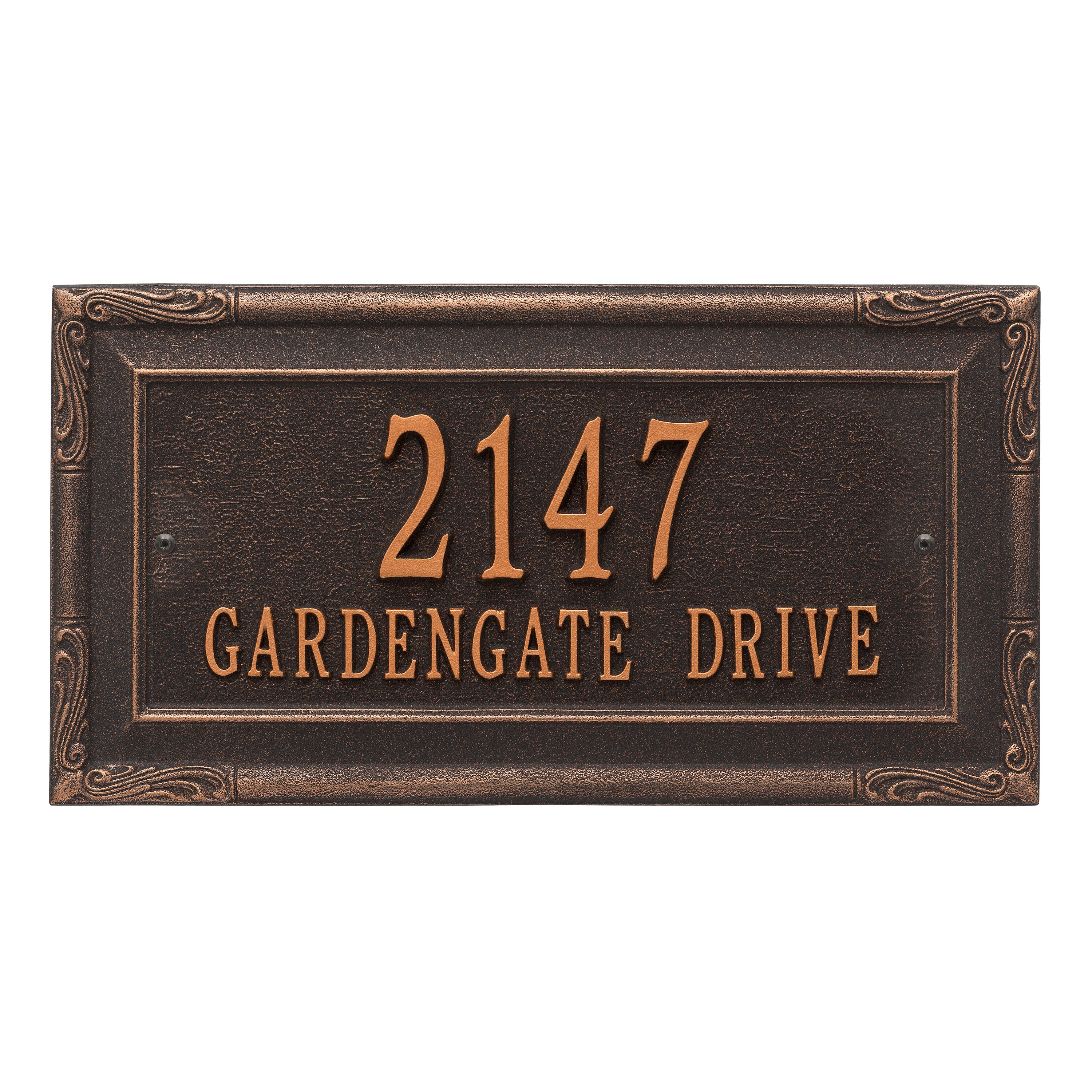 Gardengate Grande Wall Address Plaque