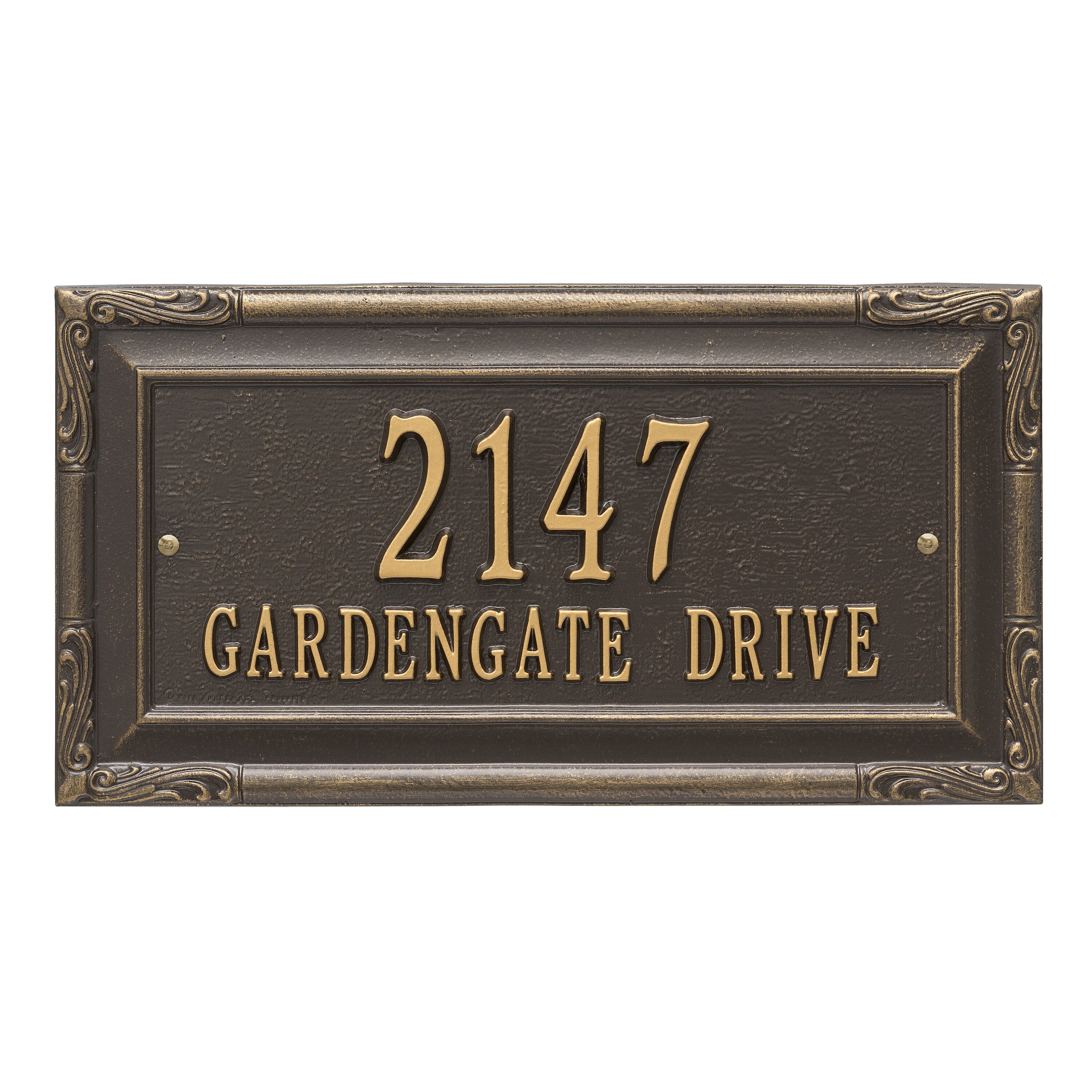 Gardengate Grande Wall Address Plaque