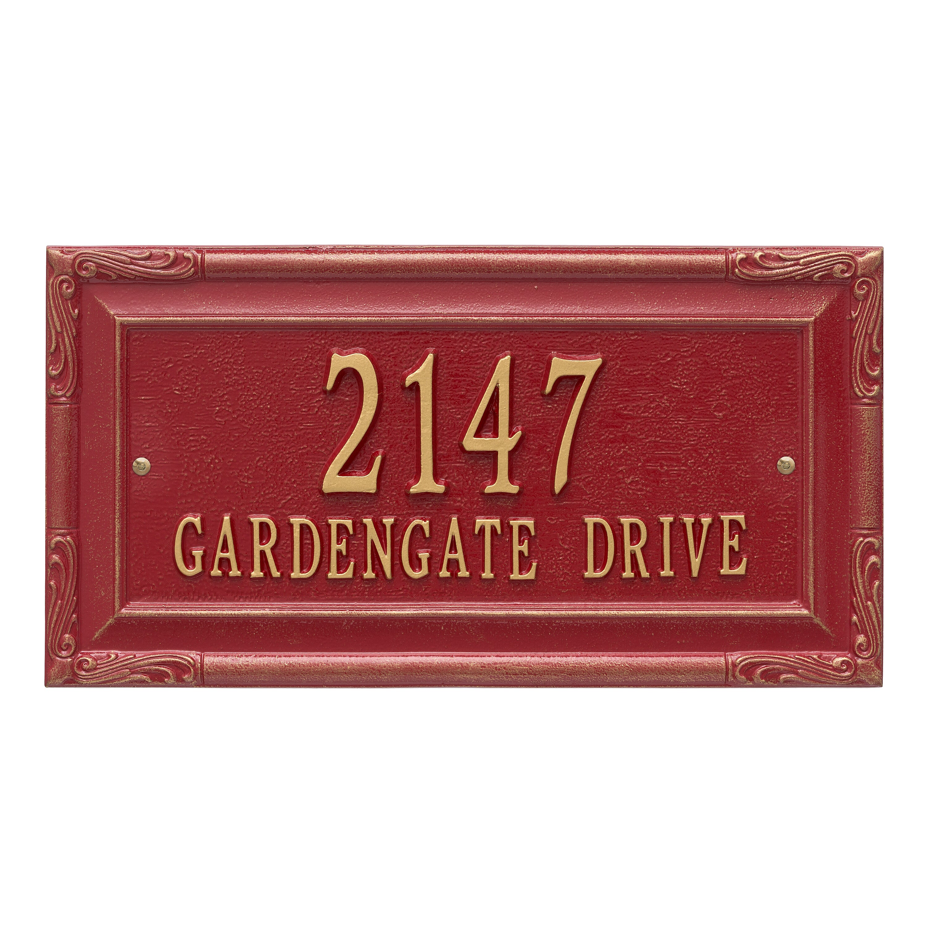 Gardengate Grande Wall Address Plaque
