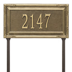 Gardengate Grande Lawn Address Plaque