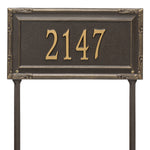 Gardengate Grande Lawn Address Plaque