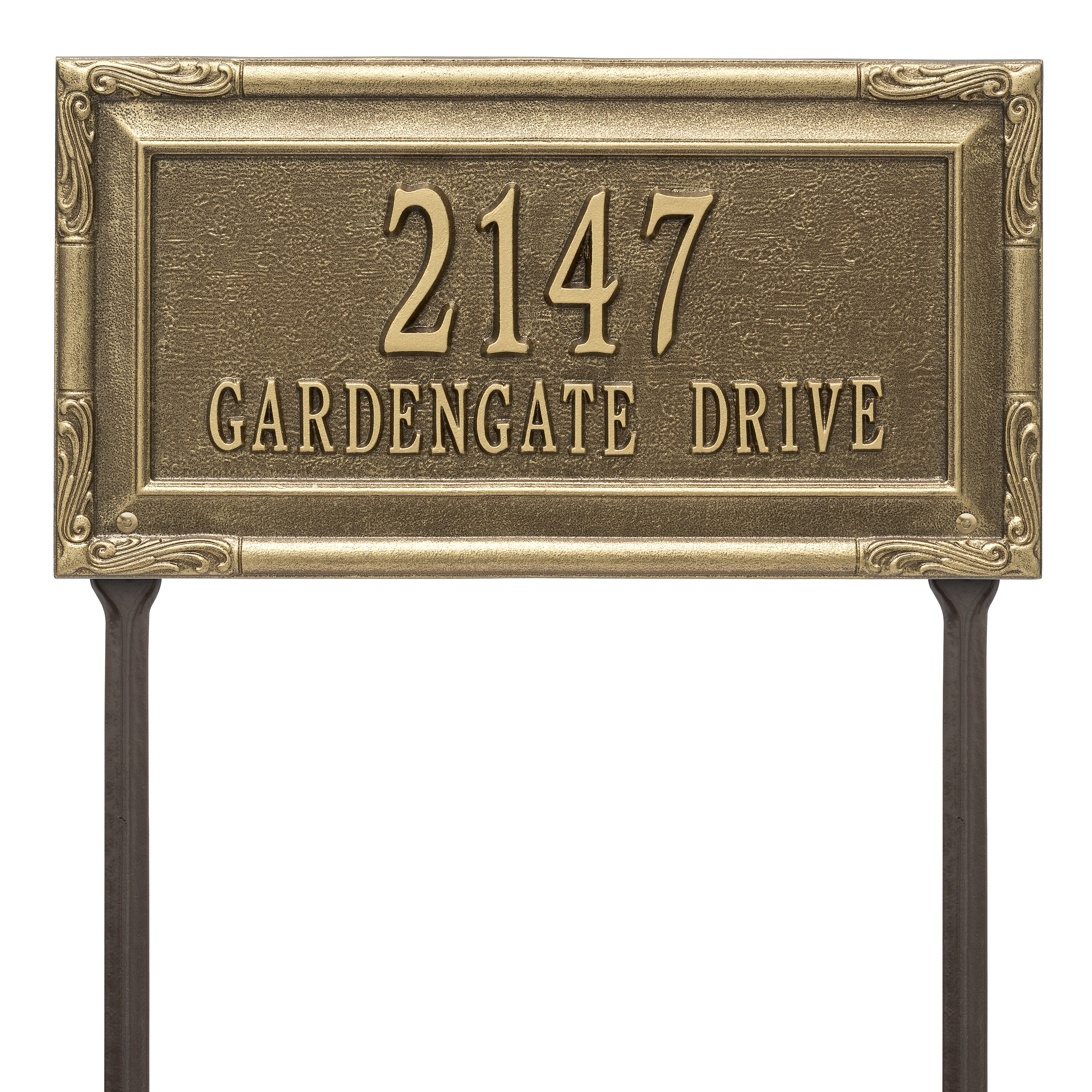 Gardengate Grande Lawn Address Plaque
