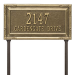 Gardengate Grande Lawn Address Plaque