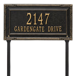 Gardengate Grande Lawn Address Plaque