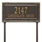 Gardengate Grande Lawn Address Plaque