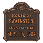 Chatham Anniversary Plaque