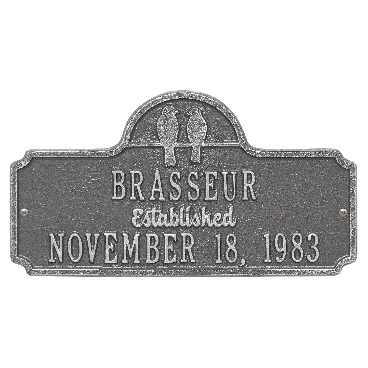 Love Birds Wedding or Anniversary Plaque