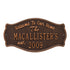 Fluted Arch Welcome Anniversary Plaque