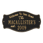 Fluted Arch Welcome Anniversary Plaque
