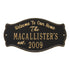 Fluted Arch Welcome Anniversary Plaque