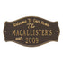 Fluted Arch Welcome Anniversary Plaque